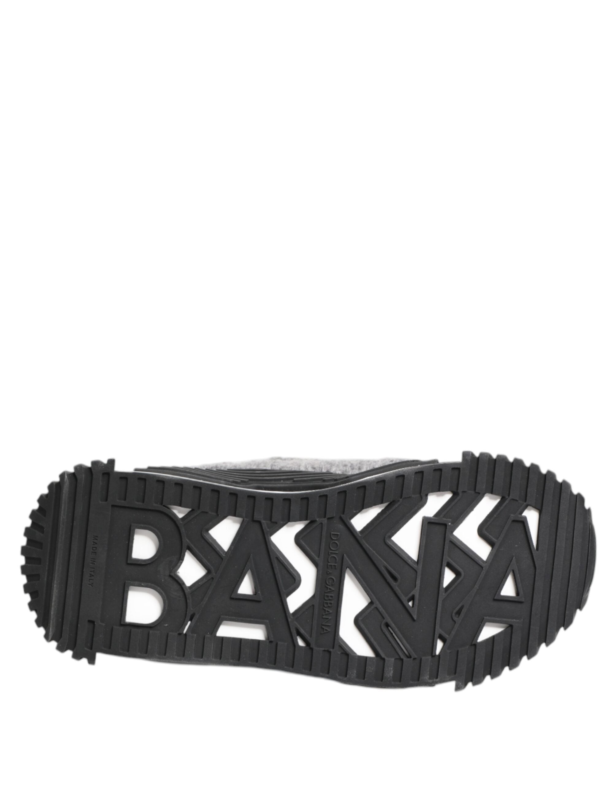 Dolce & Gabbana Black Gray NS1 Low Top Sneakers Shoes - Zeiniez