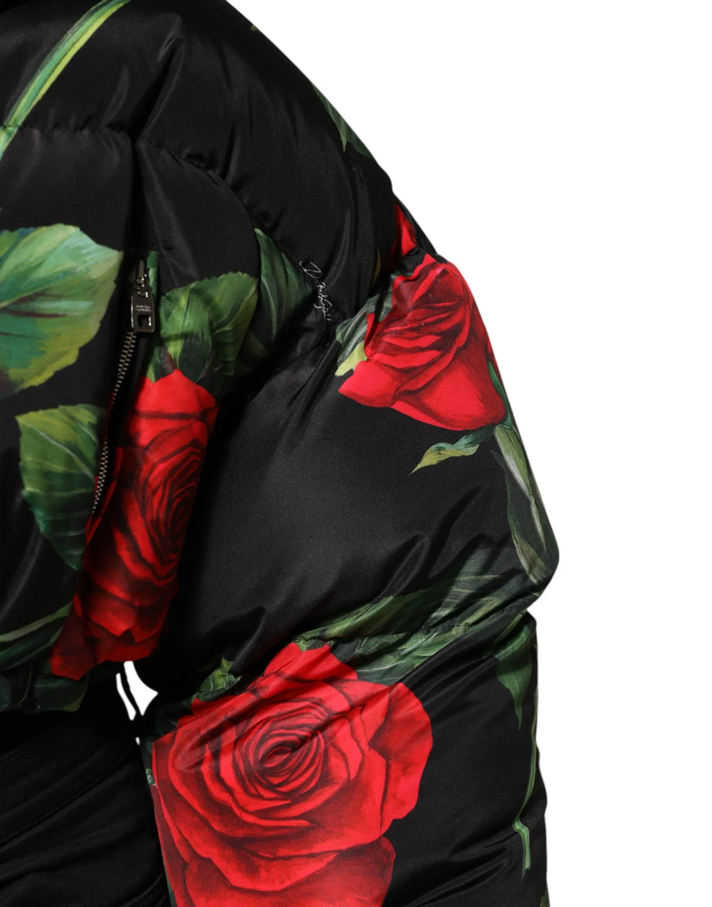 Dolce & Gabbana Multicolor Floral Puffer Coat Full Zip Jacket - Zeiniez