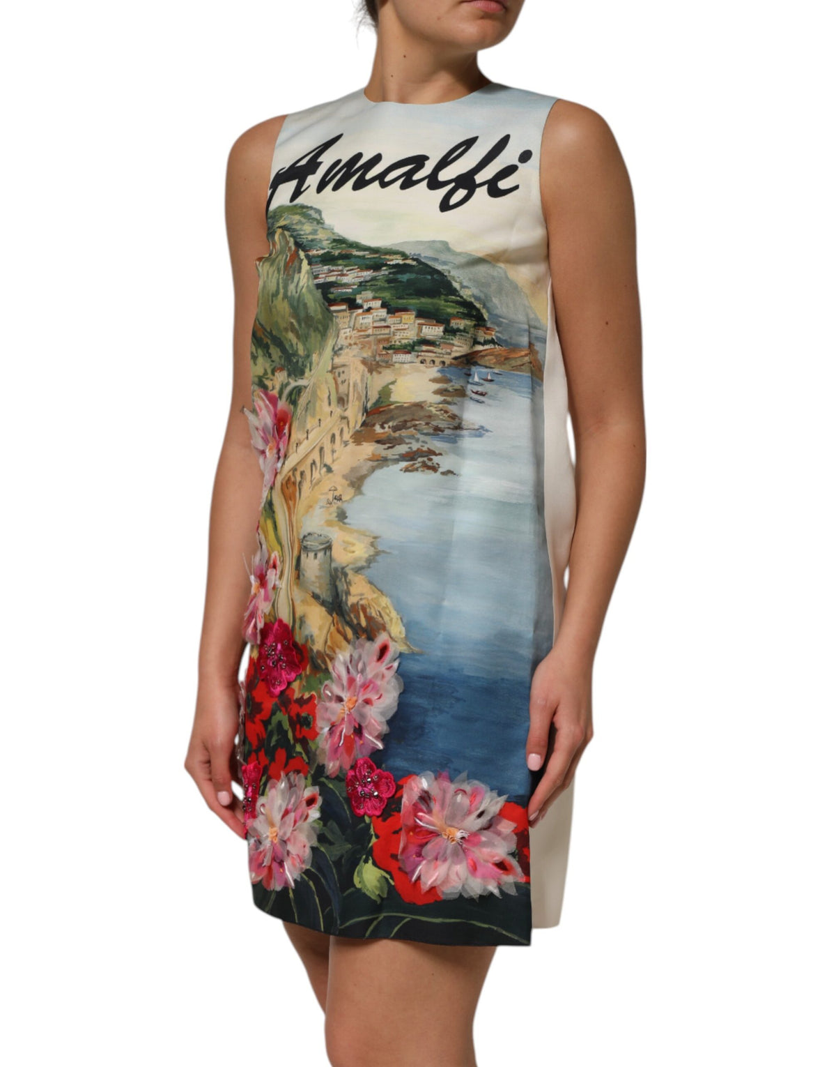 Dolce & Gabbana Multicolor Crystal Embellished Mini Dress