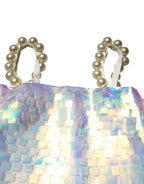 Dolce & Gabbana Multicolor Sequin Holographic Mini Dress - Zeiniez