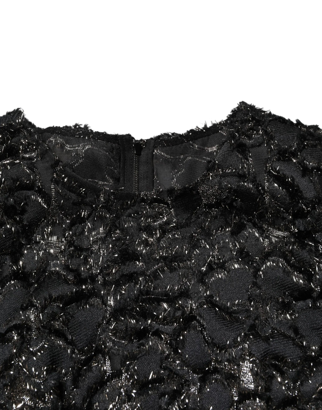 Dolce & Gabbana Black Sequin Bouclé Tweed Sheath Dress - Zeiniez