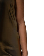 Dolce & Gabbana Metallic Gold Sleeveless A-line Mini Dress - Zeiniez