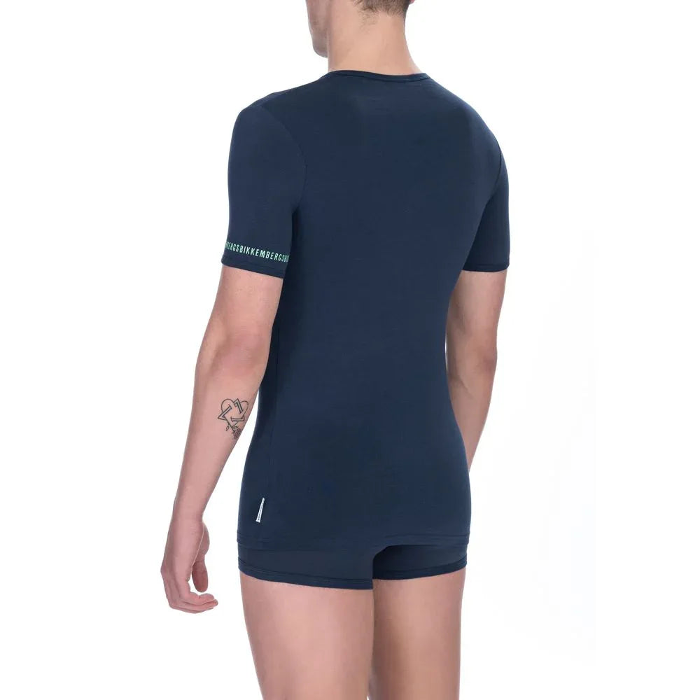 Bikkembergs Black Cotton Men's T-Shirt Twin Pack - Zeiniez