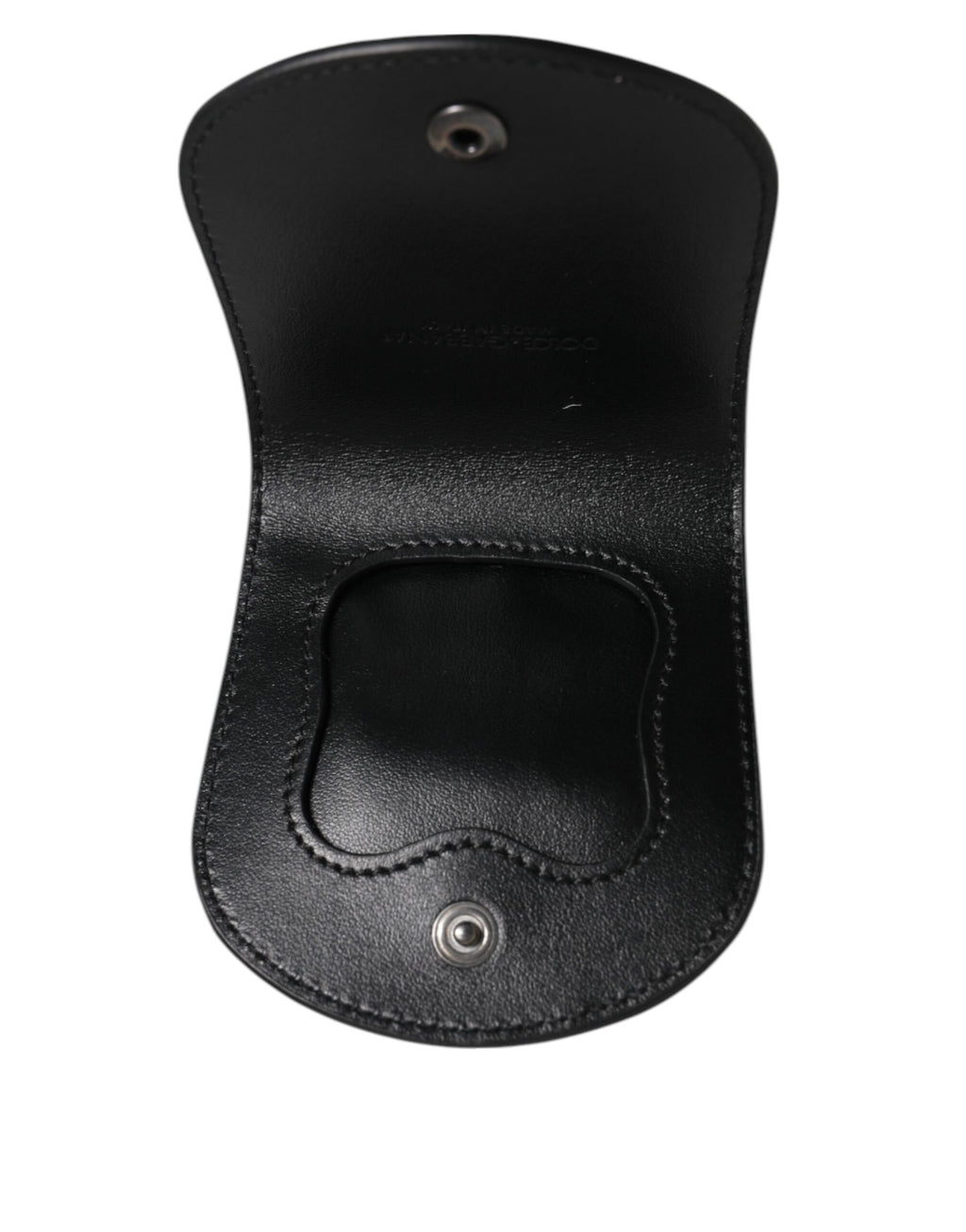 Dolce & Gabbana Black Exotic Skin Coin Condom Case Holder Pocket Wallet - Zeiniez