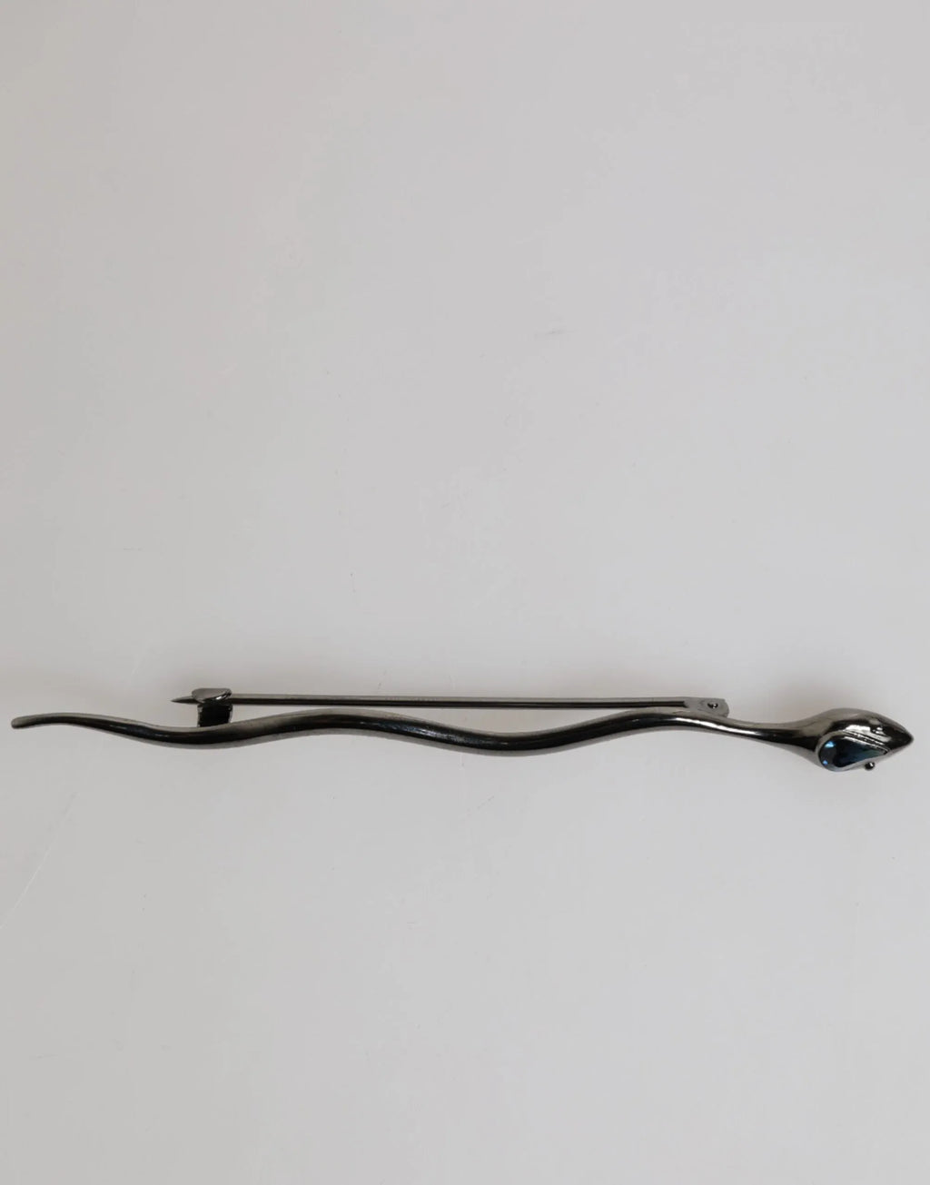 Dolce & Gabbana Black Brass Crystal Spilla Serpente Mens Brooch Pin - Zeiniez