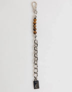 Dolce & Gabbana Silver Chain Brass Beaded Lobster Clasp Logo Men Bracelet - Zeiniez