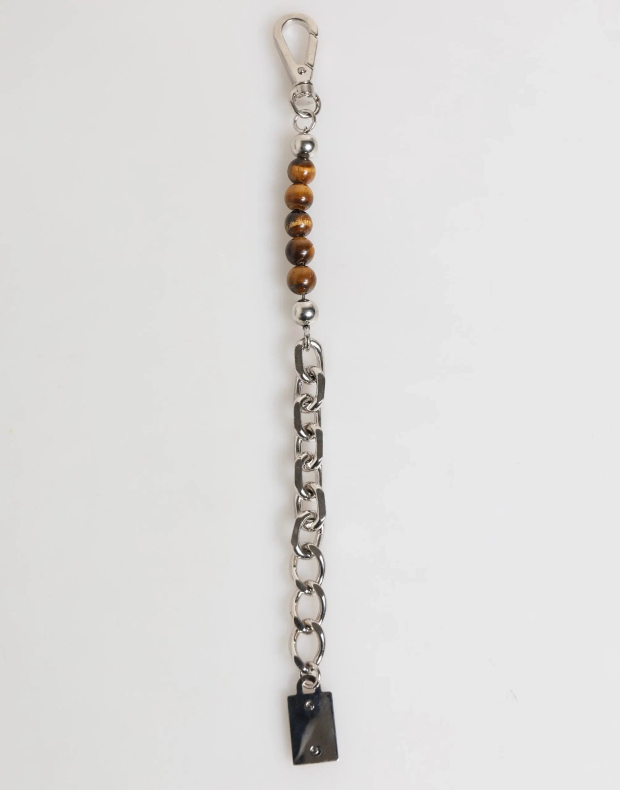 Dolce & Gabbana Silver Chain Brass Beaded Lobster Clasp Logo Men Bracelet - Zeiniez