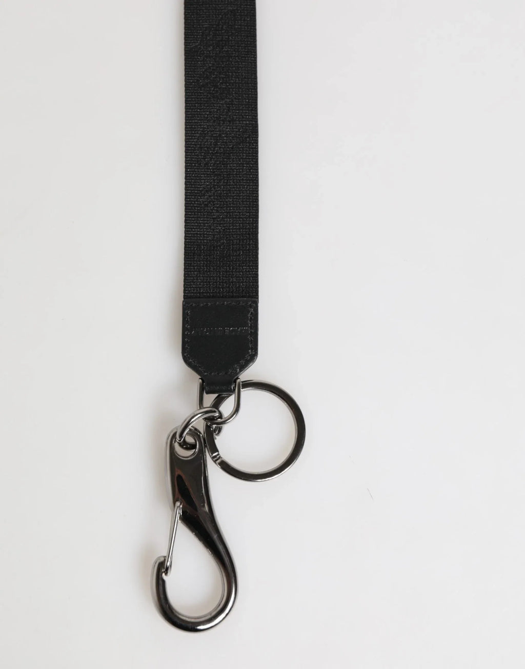 Dolce & Gabbana Black Yellow Polyester DG Logo Silver Keychain Keyring - Zeiniez