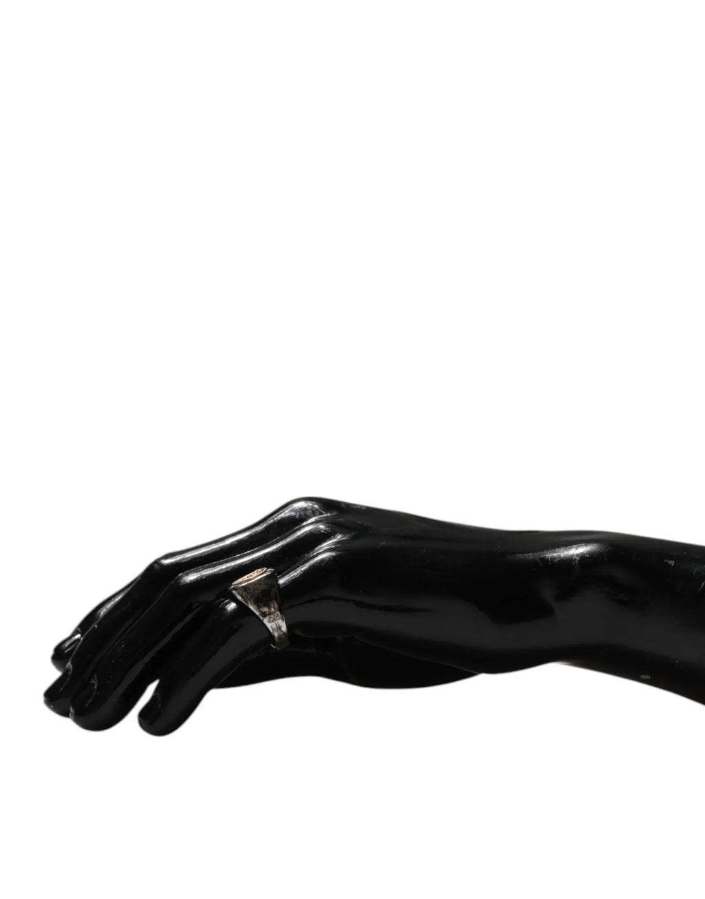 Dolce & Gabbana Silver Tone Engraved Two Color Real Brass Ring - Zeiniez