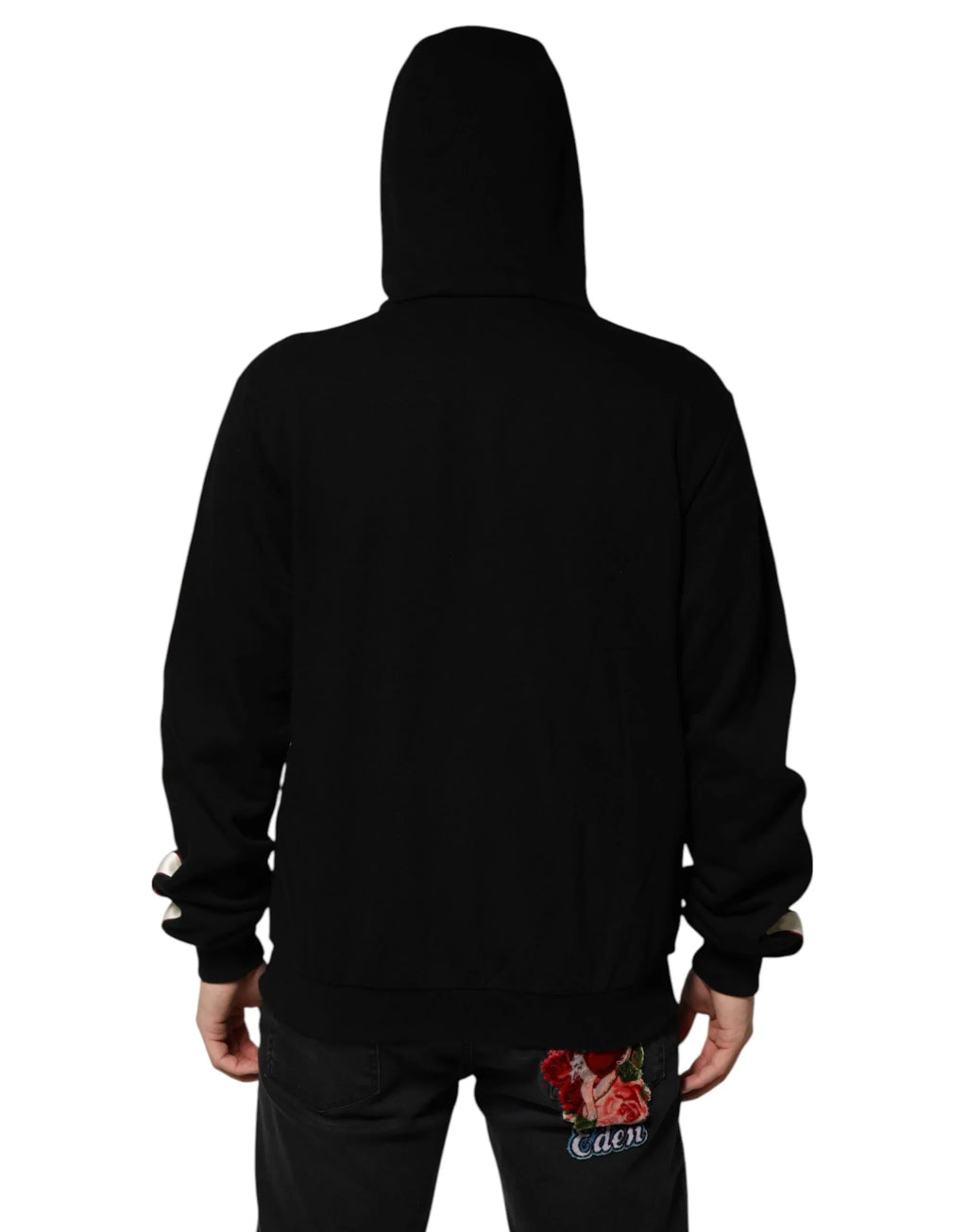 Dolce & Gabbana Black Cotton Plaque Track Cardigan Sweater - Zeiniez