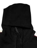 Dolce & Gabbana Black Cotton Plaque Track Cardigan Sweater - Zeiniez