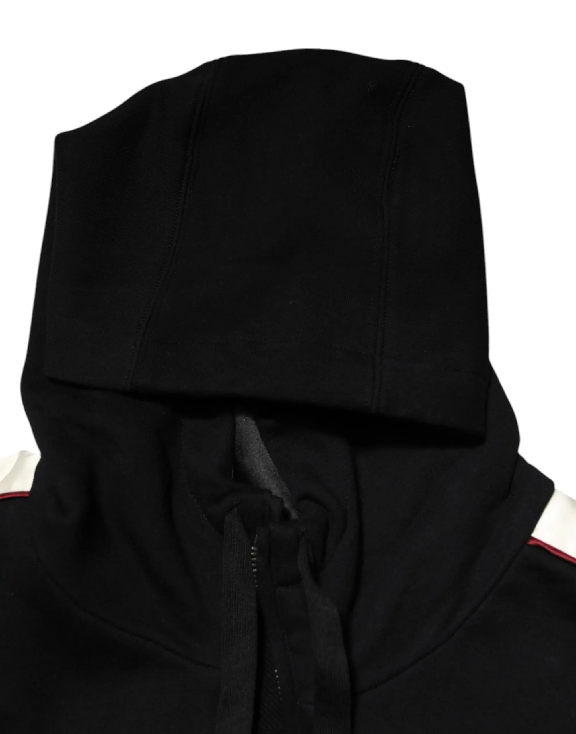 Dolce & Gabbana Black Cotton Plaque Track Cardigan Sweater - Zeiniez