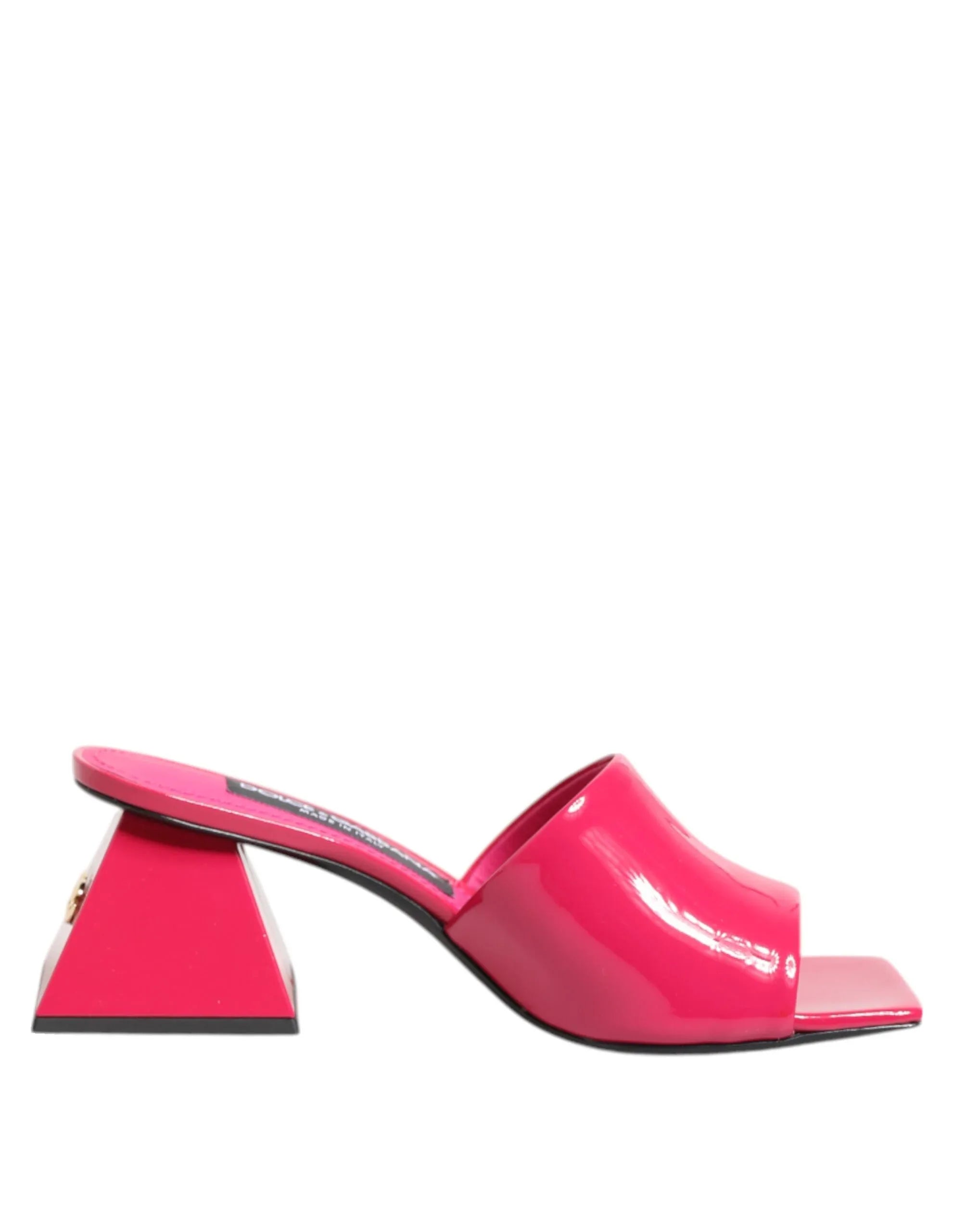 Dolce & Gabbana Pink Open Toe Block Heel Mules Sandals Shoes - Zeiniez