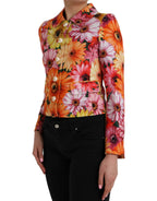 Dolce & Gabbana Multicolor Daisy Print Floral Fantasy Jacket - Zeiniez