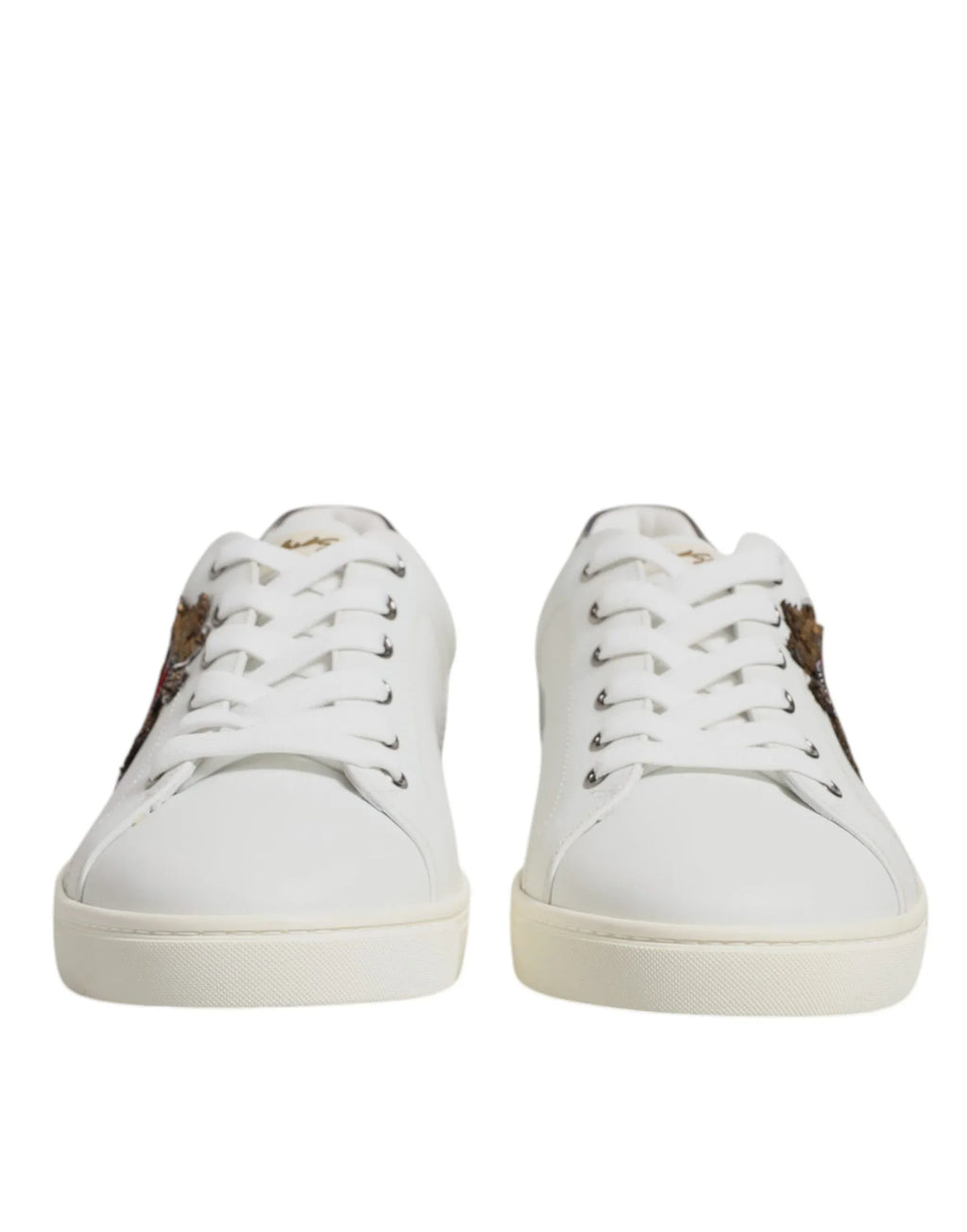 Dolce & Gabbana White Sacred Heart Men Low Top Sneakers Shoes - Zeiniez