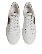 Dolce & Gabbana White Sacred Heart Men Low Top Sneakers Shoes - Zeiniez