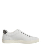Dolce & Gabbana White Sacred Heart Men Low Top Sneakers Shoes - Zeiniez