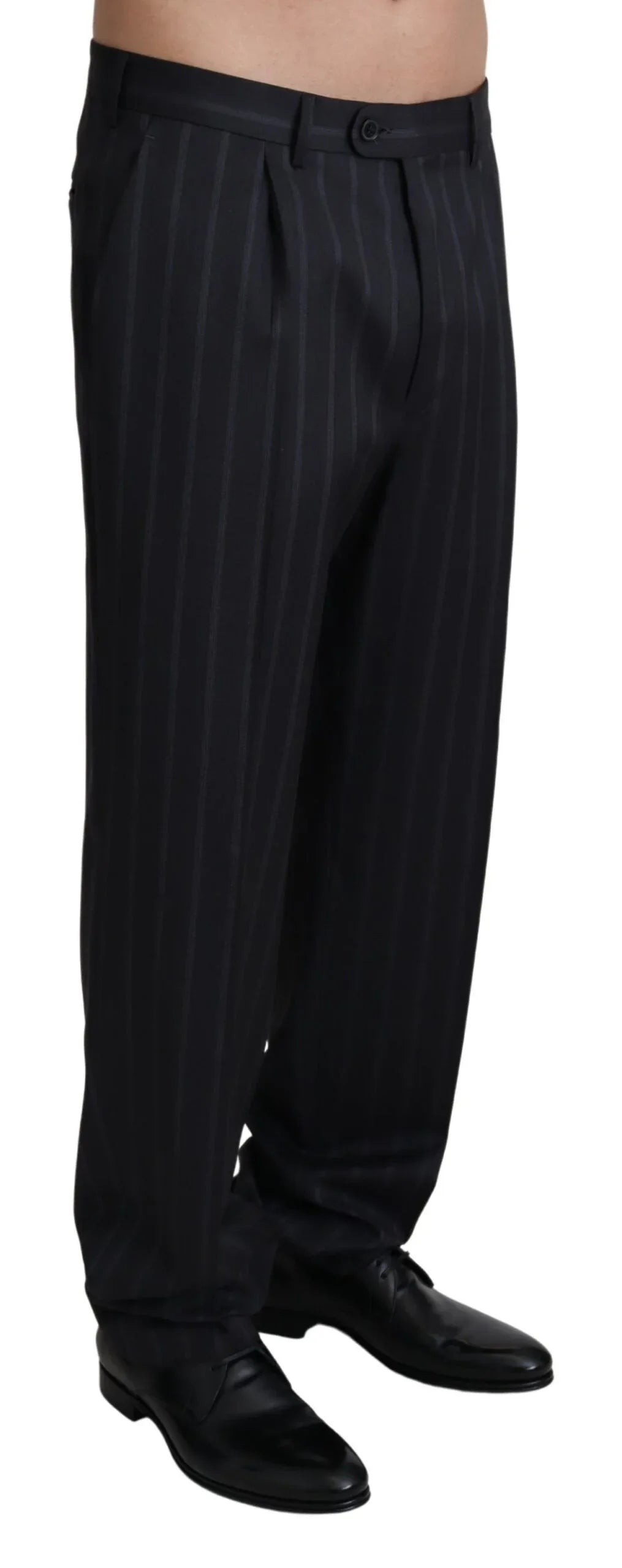 Dolce & Gabbana Gray Wool Blend Formal Trousers Pants - Zeiniez