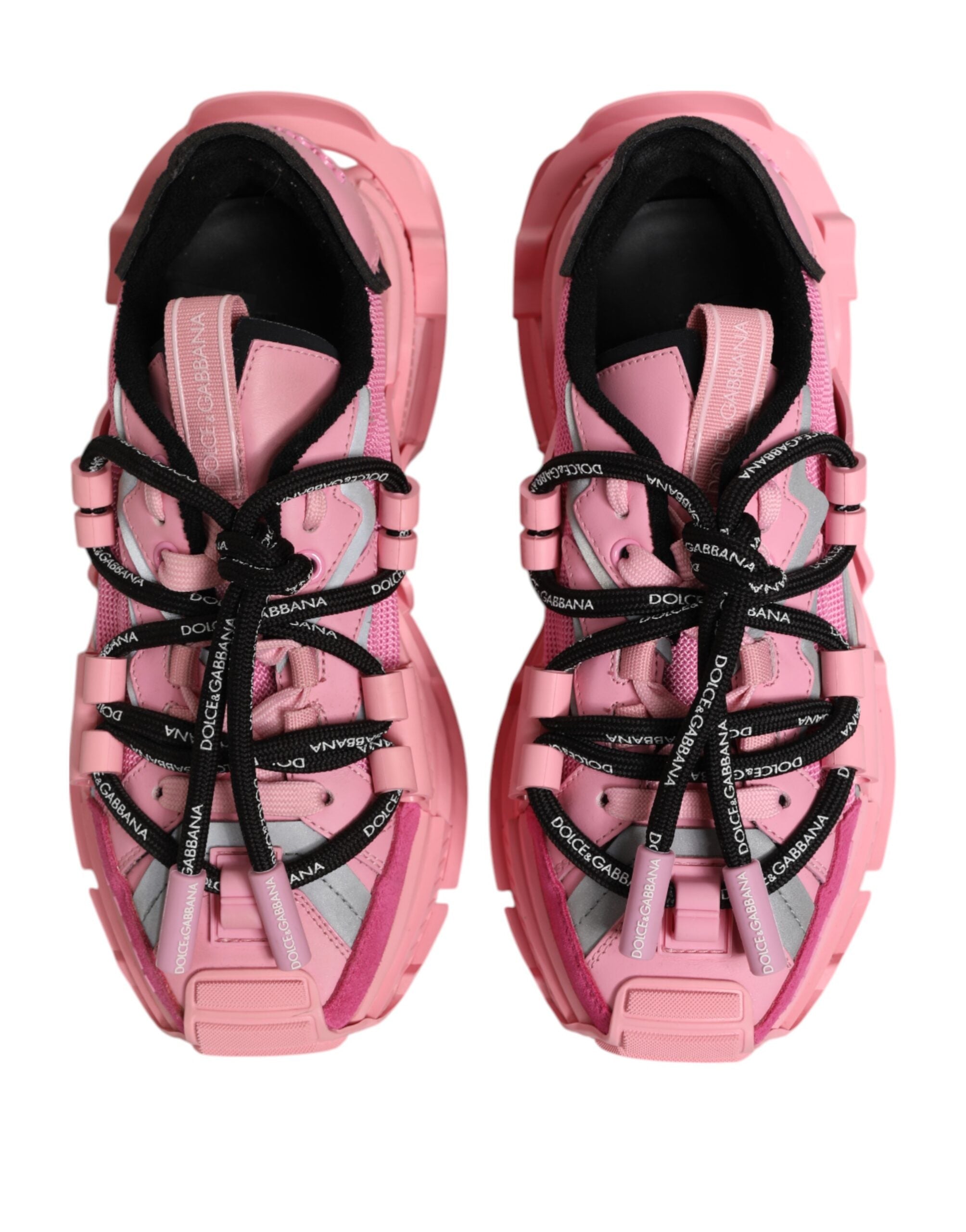 Dolce & Gabbana Pink Low Top Space Women Sneakers Shoes - Zeiniez