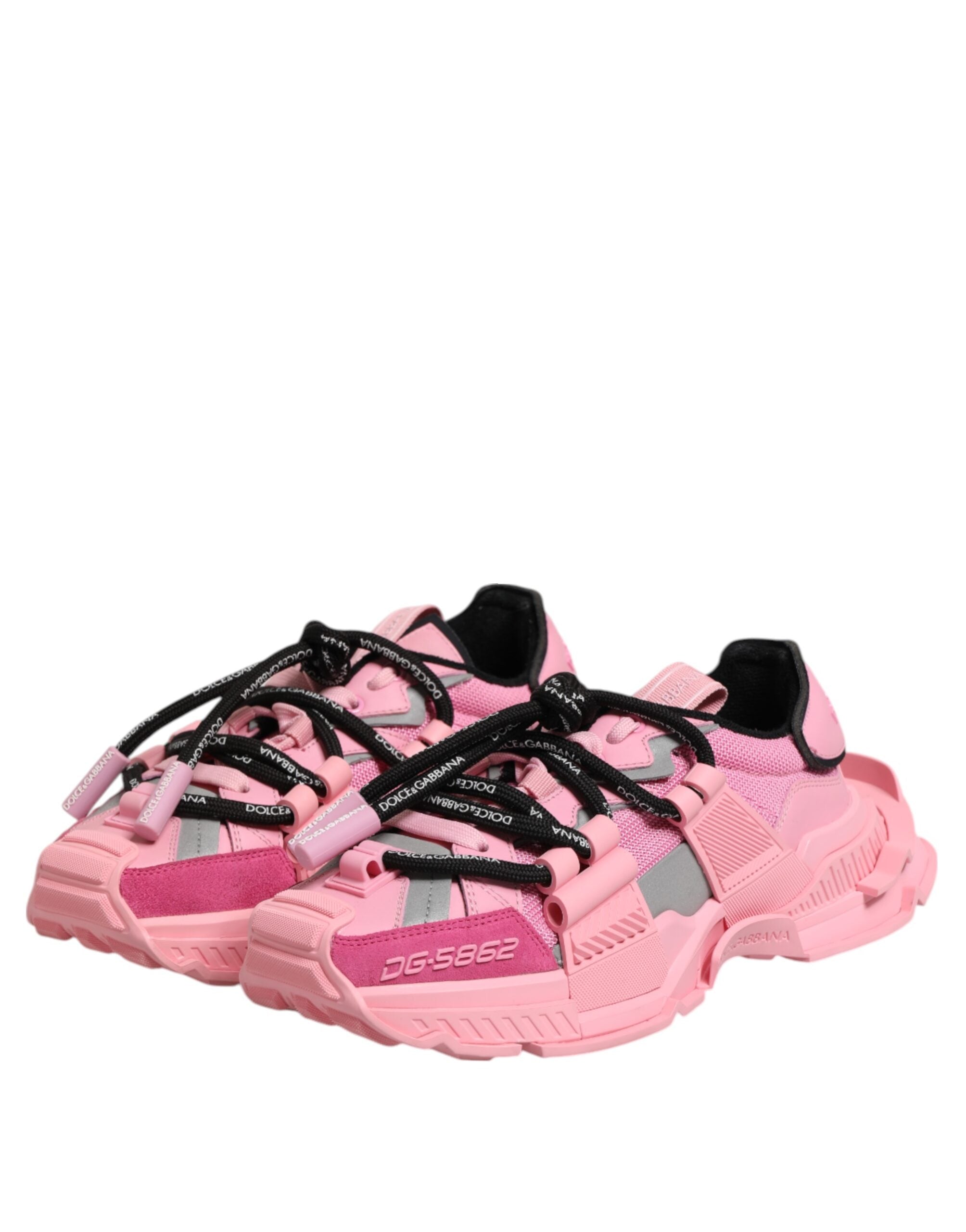Dolce & Gabbana Pink Low Top Space Women Sneakers Shoes - Zeiniez