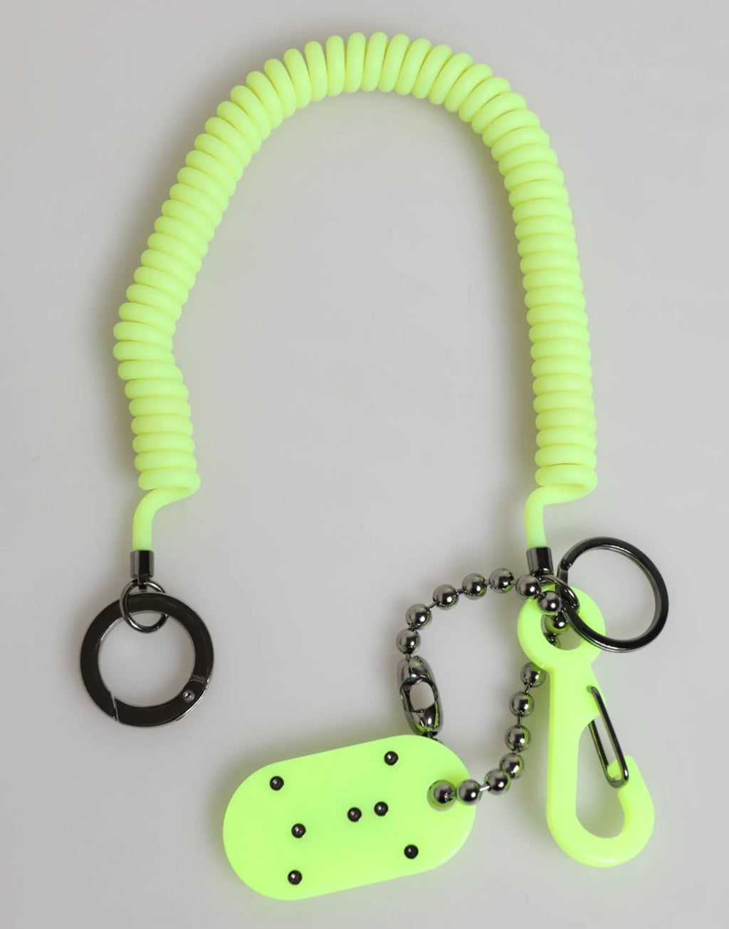 Dolce & Gabbana Green Springy Key Holder DG Logo Men's Keychain Keyring - Zeiniez