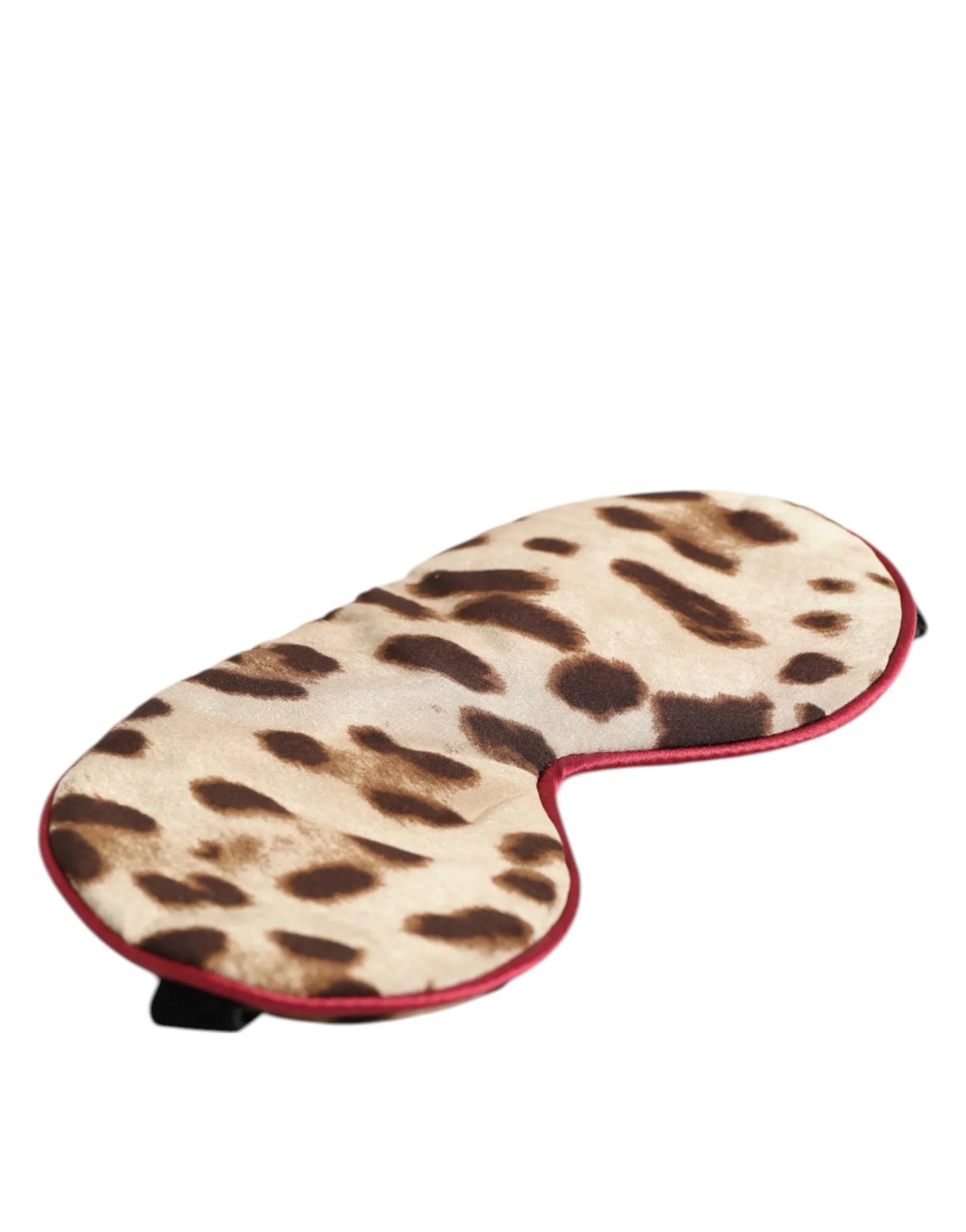 Dolce & Gabbana Brown Leopard Print Silk Women Accessory Sleep Eye Mask - Zeiniez