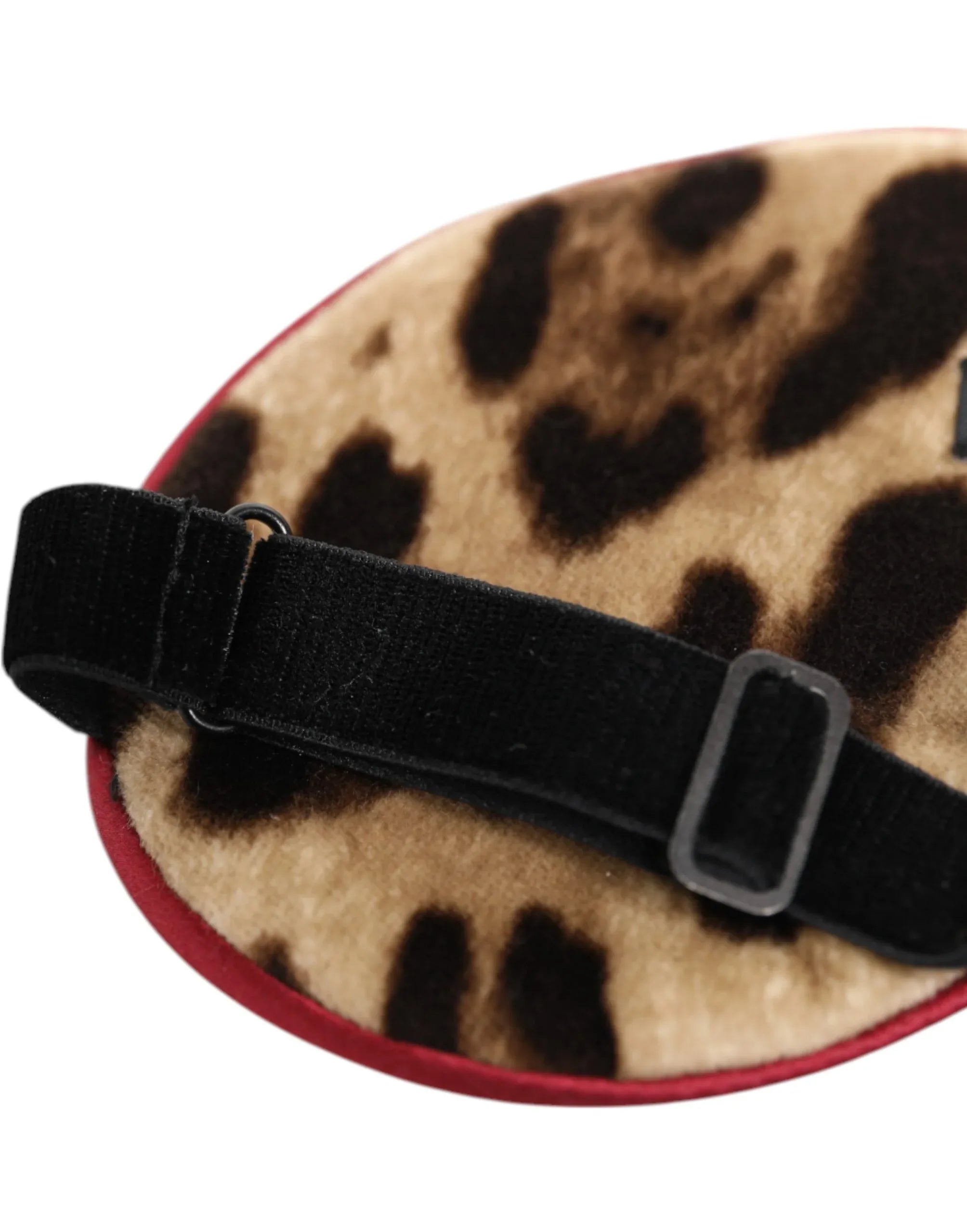 Dolce & Gabbana Brown Leopard Print Silk Women Accessory Sleep Eye Mask - Zeiniez