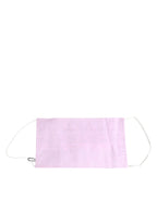 Dolce & Gabbana Pink Cotton Logo Elastic Ear Strap Face Mask - Zeiniez