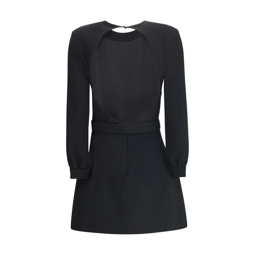 Saint Laurent Black Viscose Cocktail Dress - Zeiniez