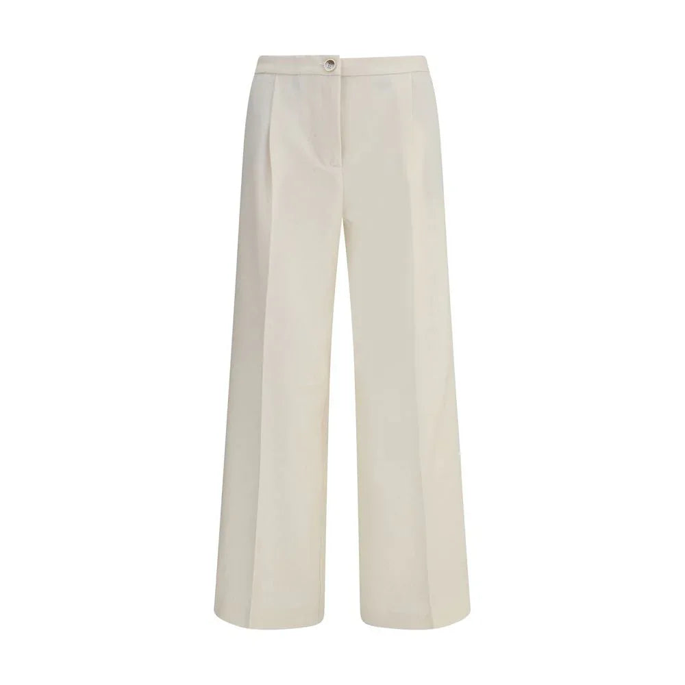 Cruna Beige Polyester Casual Pants - Zeiniez