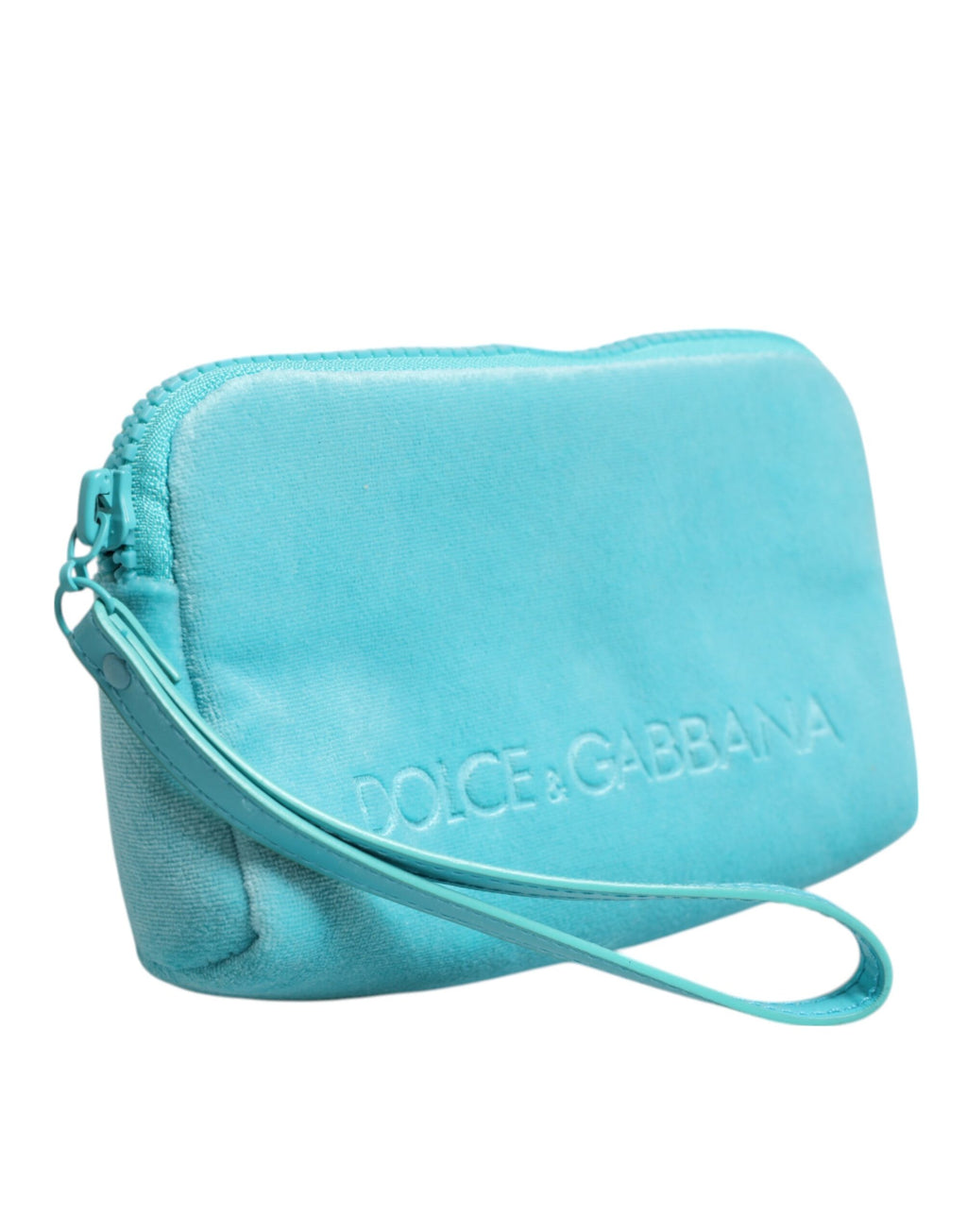 Dolce & Gabbana Light Blue Solid Logo Clutch Sunglasses Holder Pouch Bag - Zeiniez