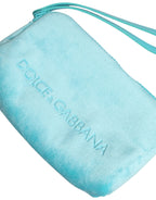 Dolce & Gabbana Light Blue Solid Logo Clutch Sunglasses Holder Pouch Bag - Zeiniez