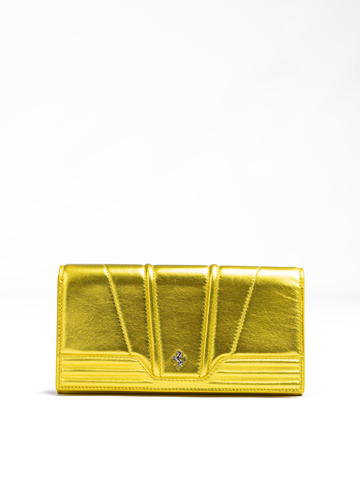 Ferrari Metal Yellow GT patent leather purse - Zeiniez