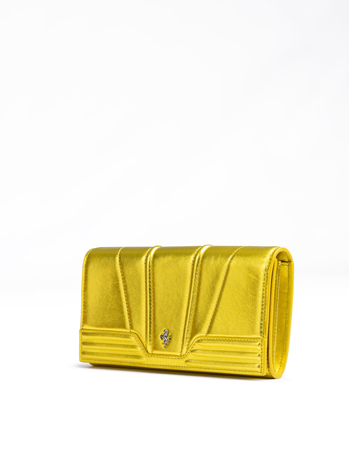 Ferrari Metal Yellow GT patent leather purse - Zeiniez