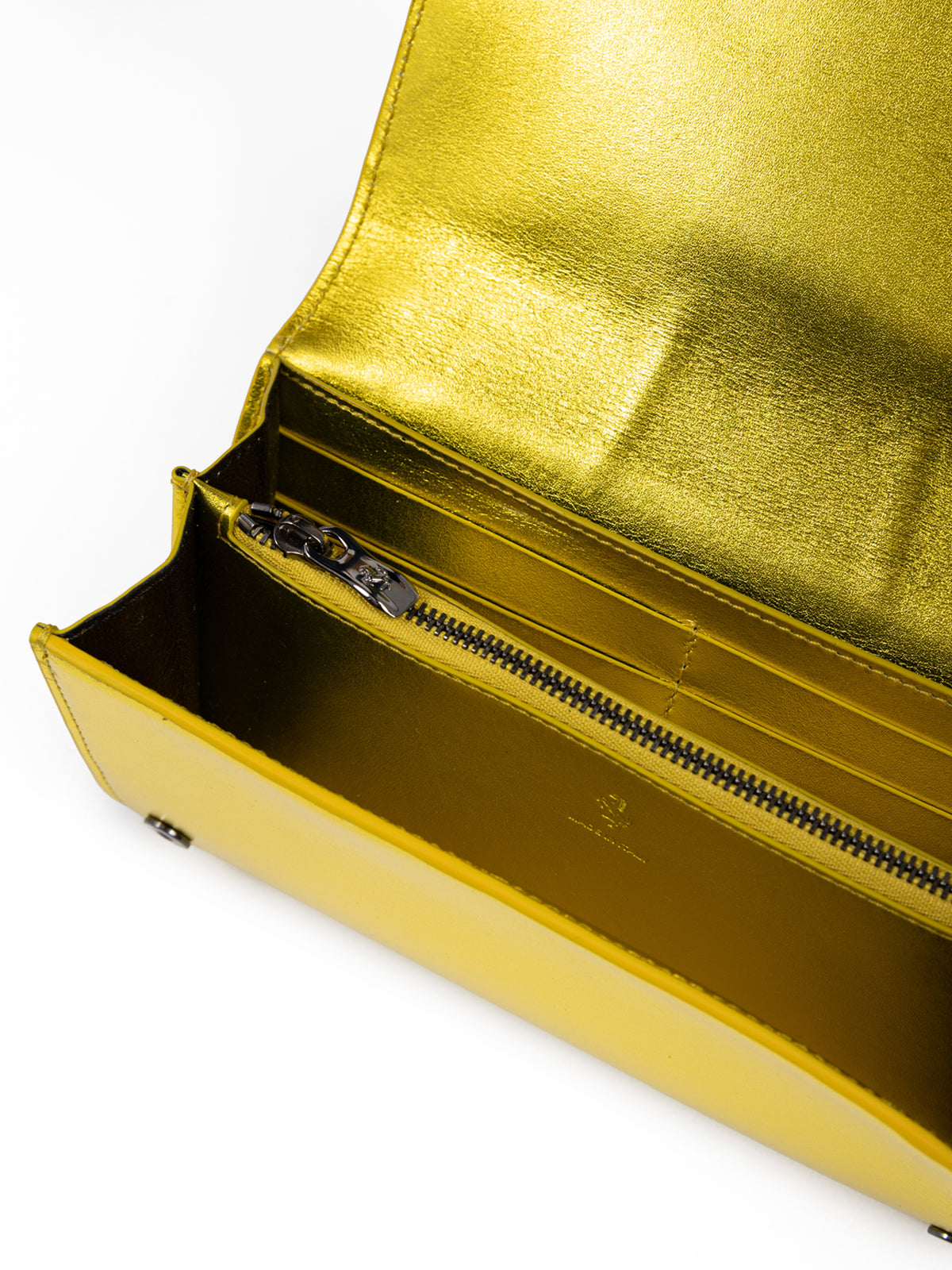 Ferrari Metal Yellow GT patent leather purse - Zeiniez