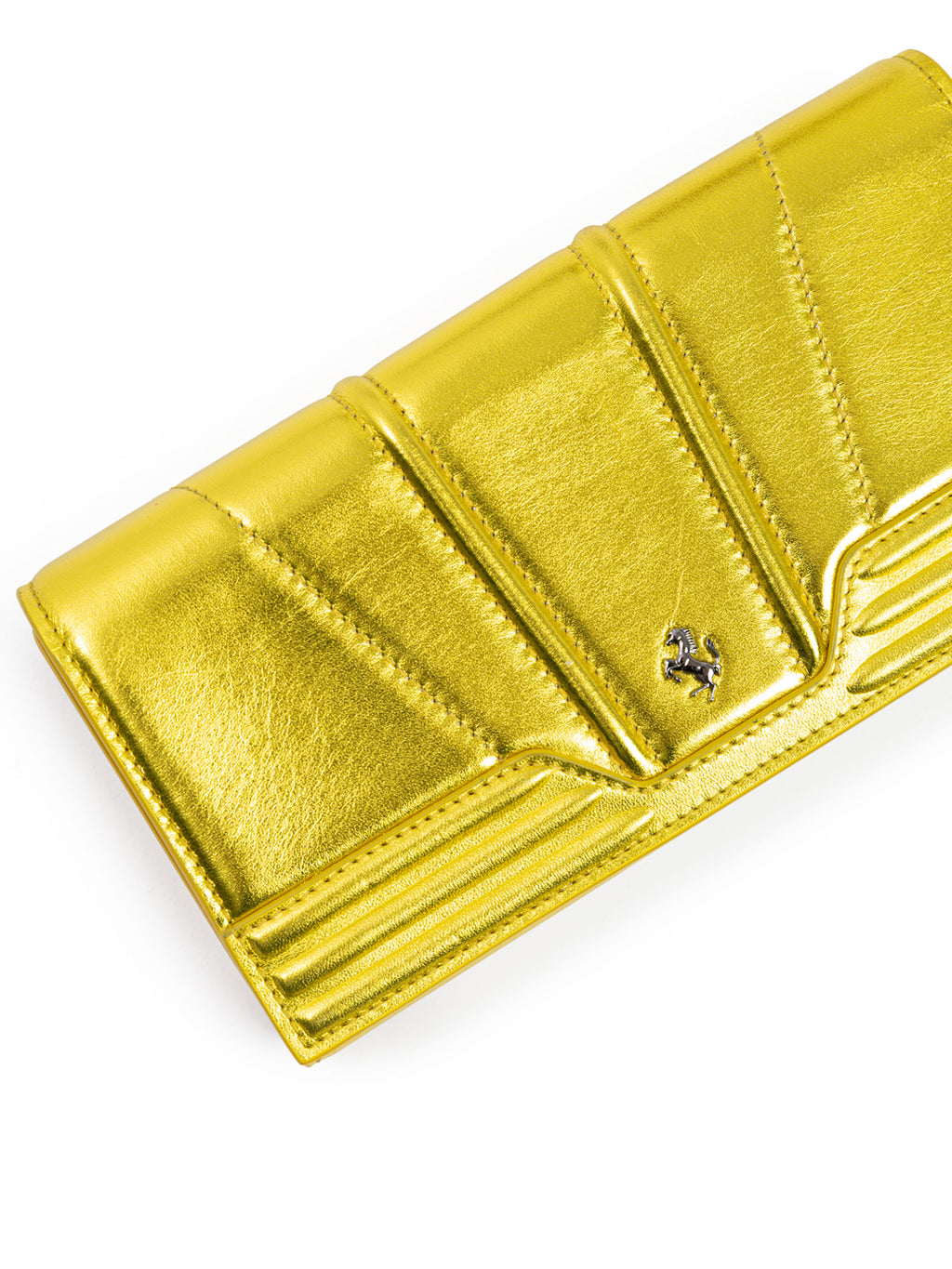 Ferrari Metal Yellow GT patent leather purse - Zeiniez