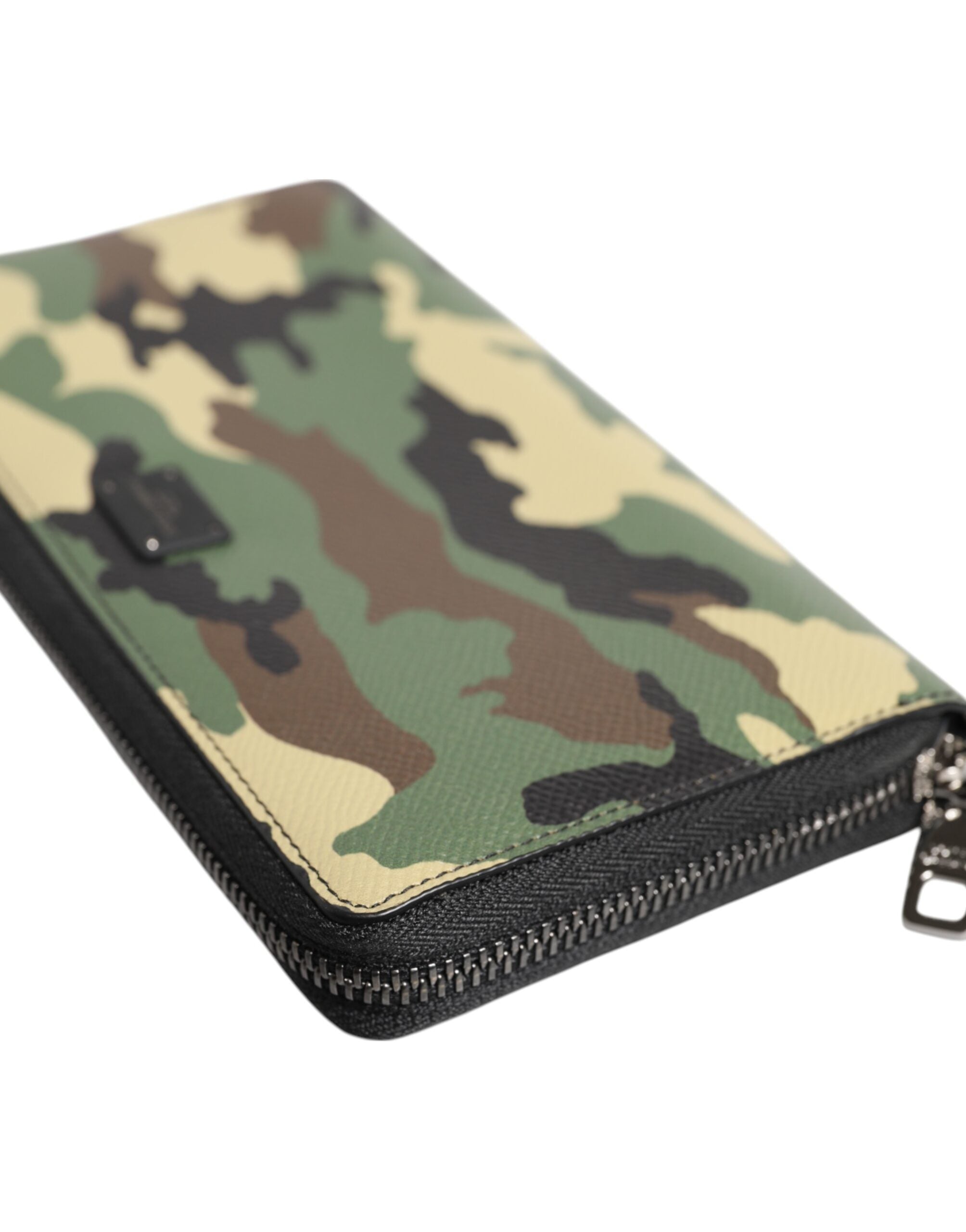 Dolce & Gabbana Multicolor Camouflage Logo Zip Around Continental Wallet - Zeiniez