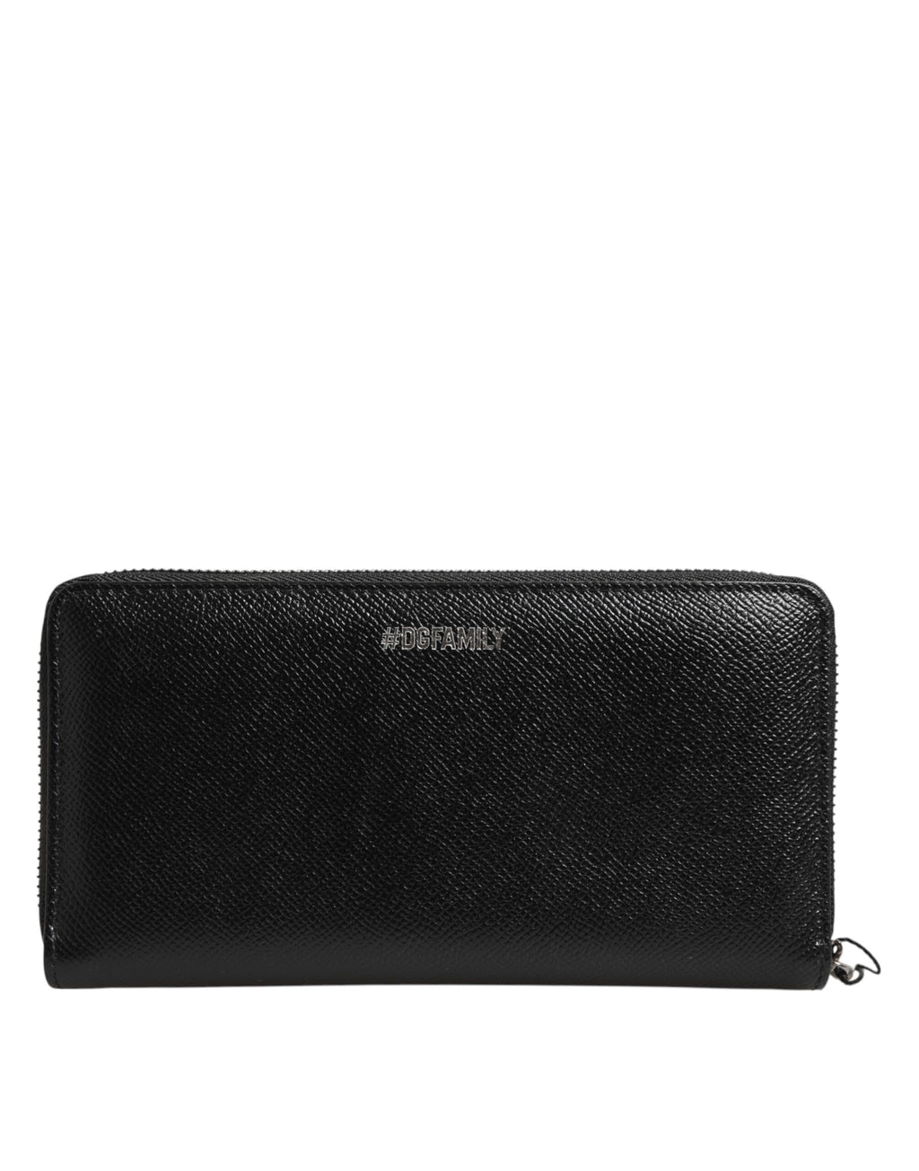 Dolce & Gabbana Black Leather #DGFAMILY Zipper Continental Mens Wallet - Zeiniez