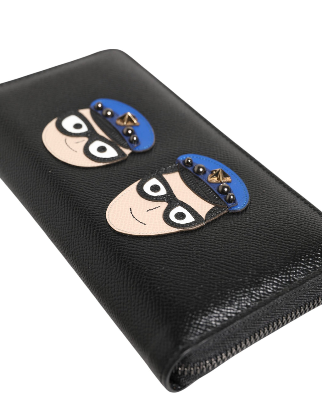 Dolce & Gabbana Black Leather #DGFAMILY Zipper Continental Mens Wallet - Zeiniez