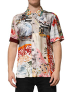 Dolce & Gabbana Multicolor Shell Print Hawaii Casual Shirt - Zeiniez