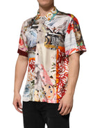 Dolce & Gabbana Multicolor Shell Print Hawaii Casual Shirt - Zeiniez