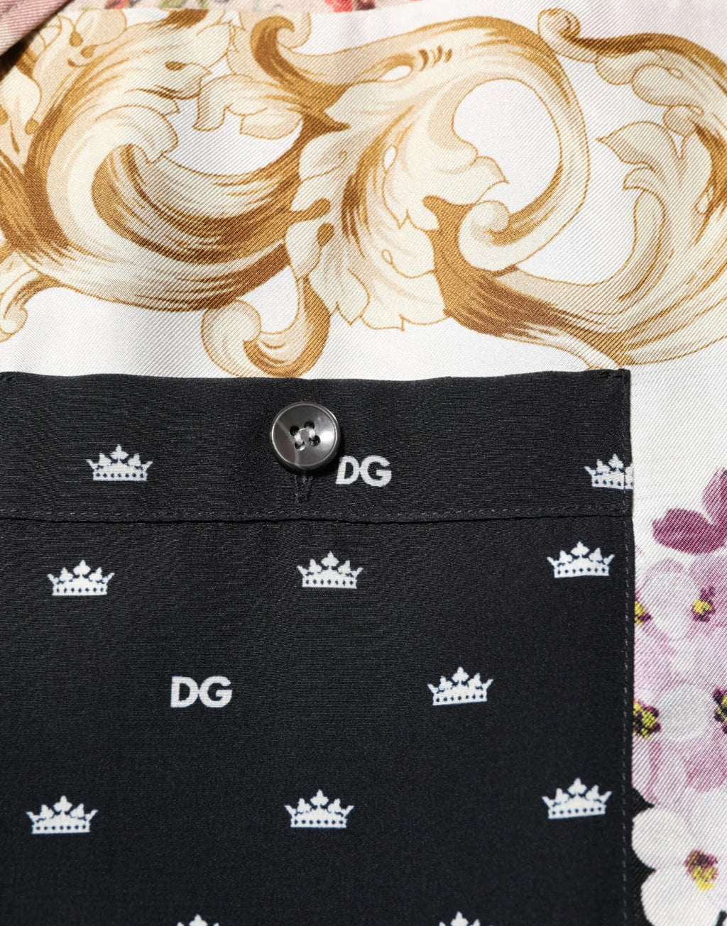 Dolce & Gabbana Multicolor Printed Button Down Casual Shirt - Zeiniez