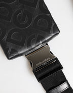 Dolce & Gabbana Gray DG Logo Mania Purse Phone Belt Waist Men Borse Bag - Zeiniez