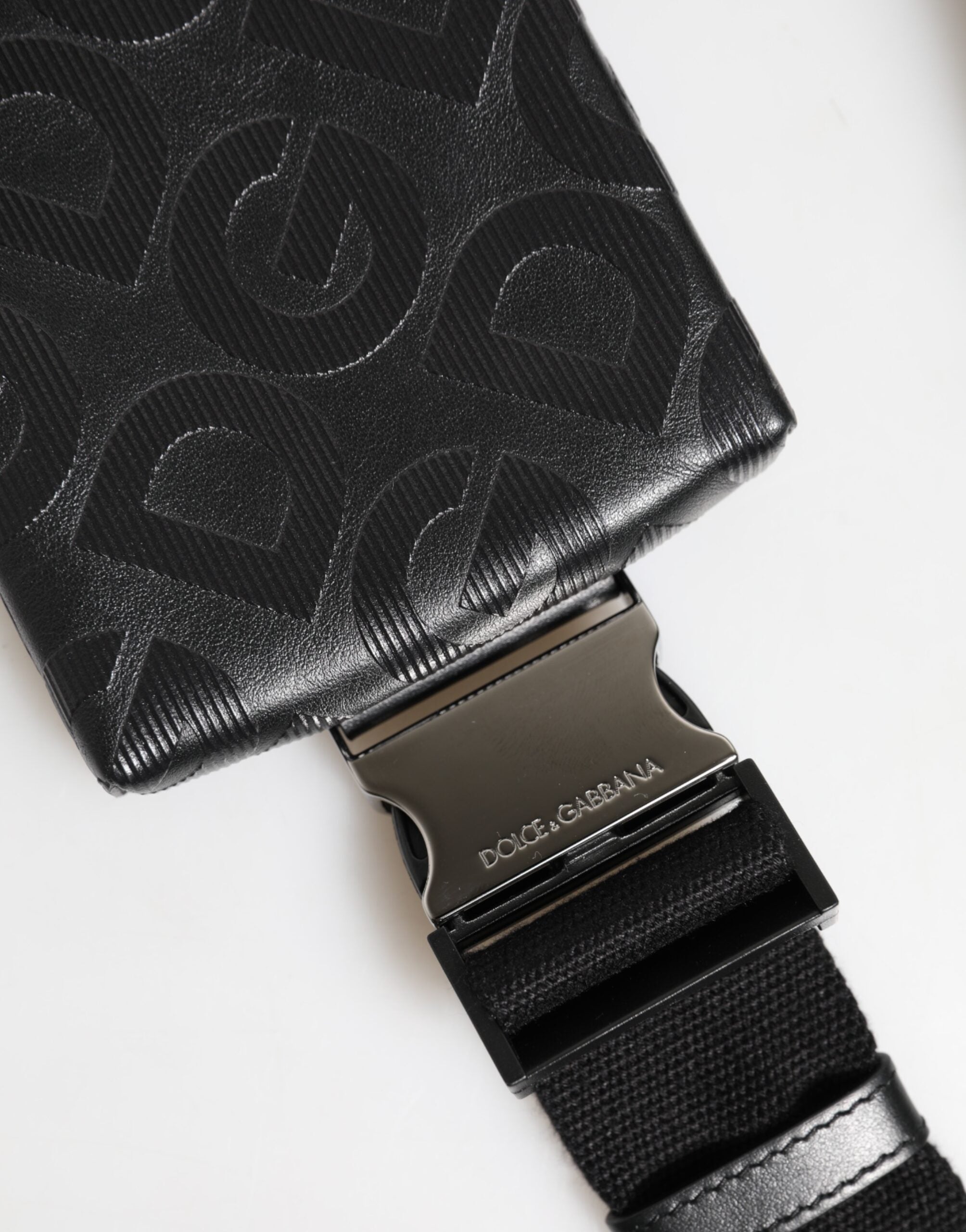 Dolce & Gabbana Gray DG Logo Mania Purse Phone Belt Waist Men Borse Bag - Zeiniez