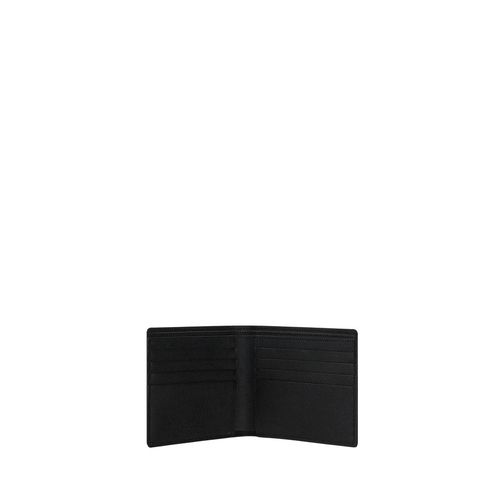 Saint Laurent Black Calf Leather Bos Taurus Wallet - Zeiniez