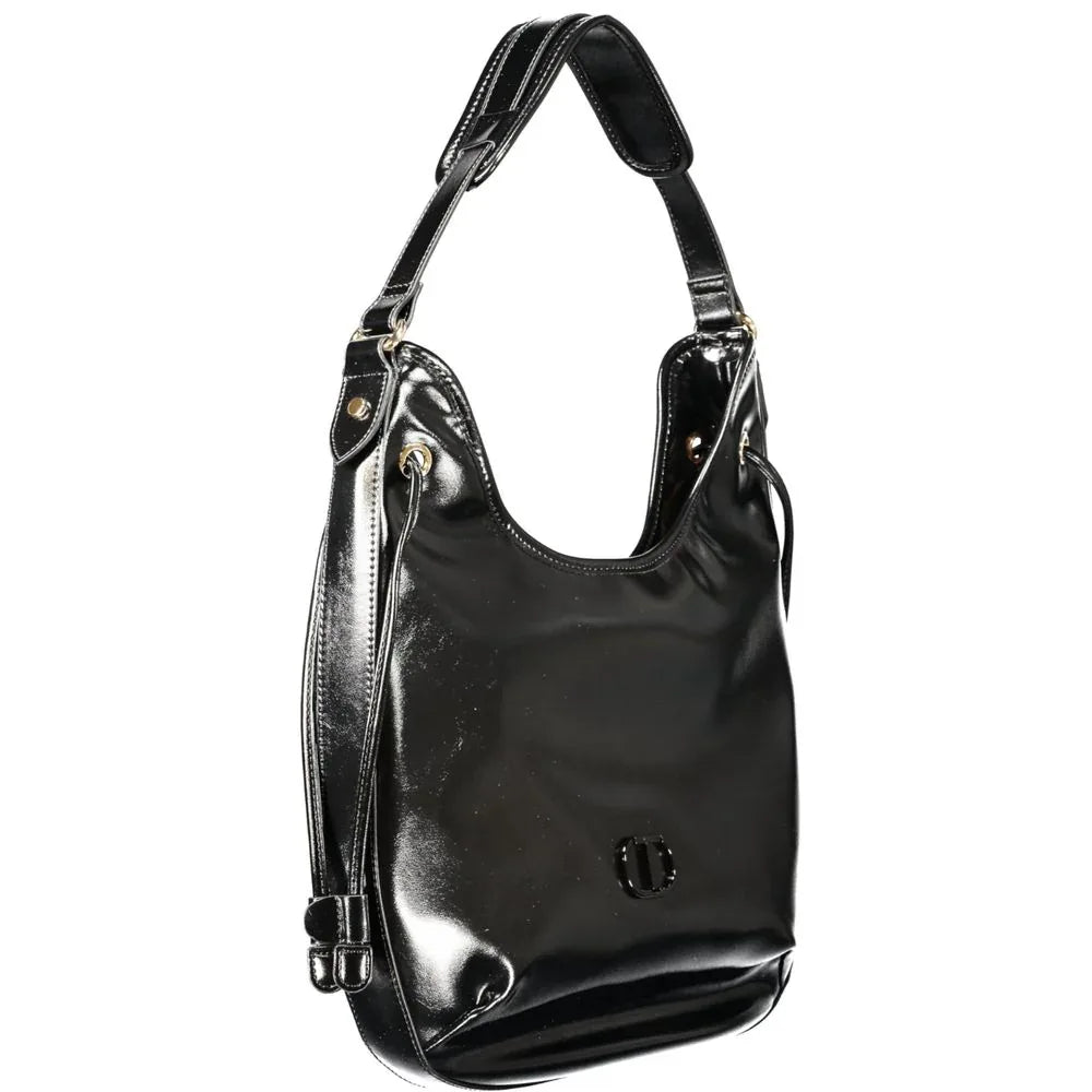 Twinset Black Polyurethane Women Hobo Bag - Zeiniez