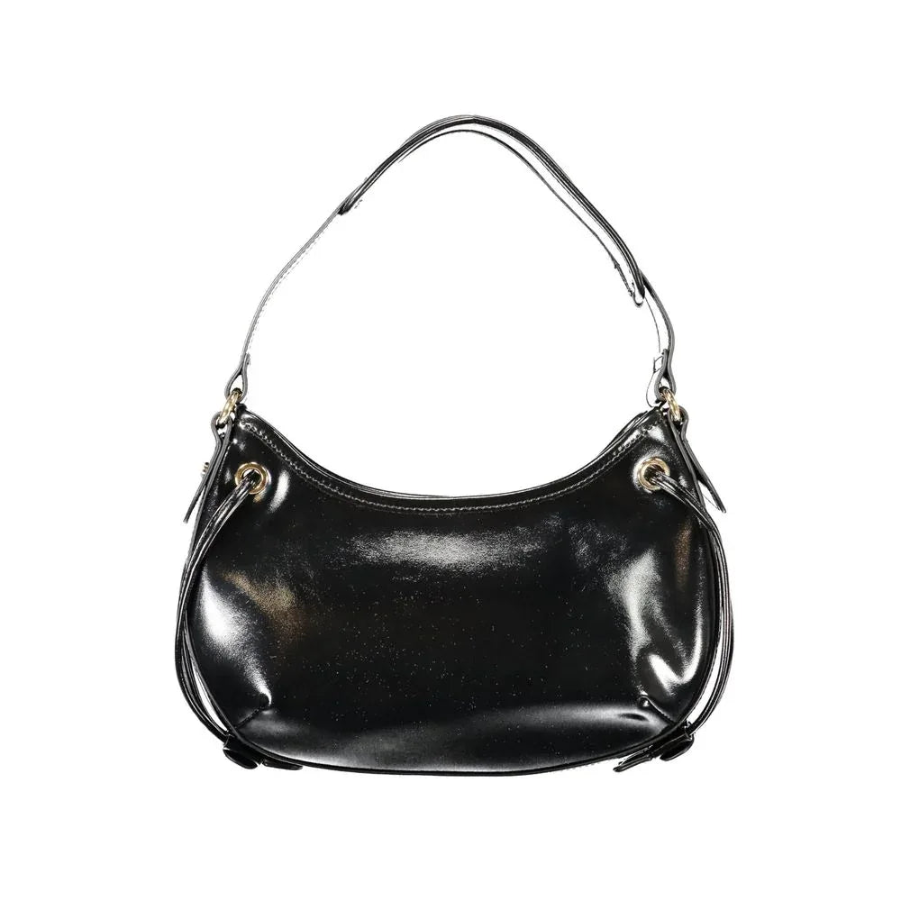Twinset Black Polyurethane Women Hobo Bag - Zeiniez