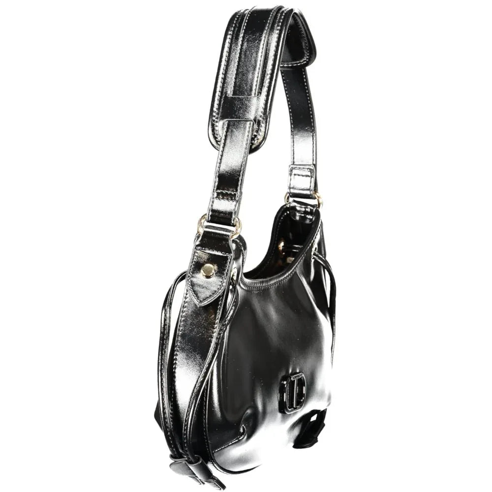 Twinset Black Polyurethane Women Hobo Bag - Zeiniez
