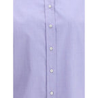 Brunello Cucinelli Light Blue Cotton Dress Shirt