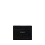 Saint Laurent Black Calf Leather Bos Taurus Wallet - Zeiniez